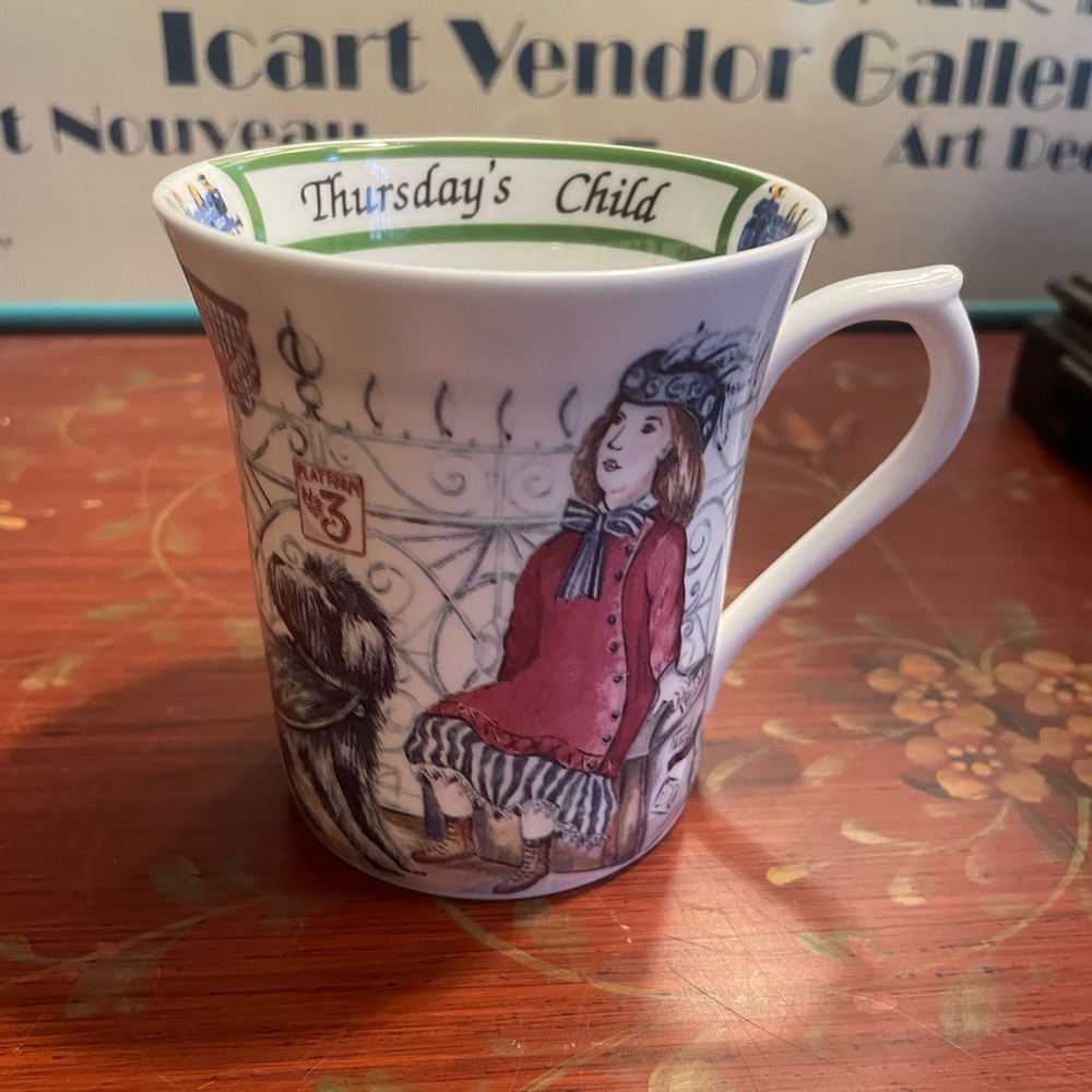 A Churchill Brand Queen’s England Birthday Week Thursday’s Child Tea Cup Mug